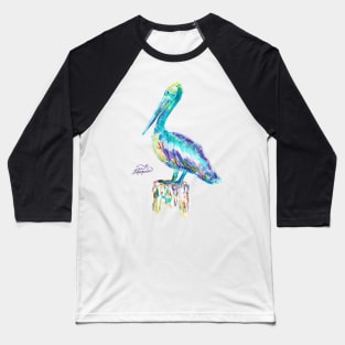 Pelican watercolor Baseball T-Shirt